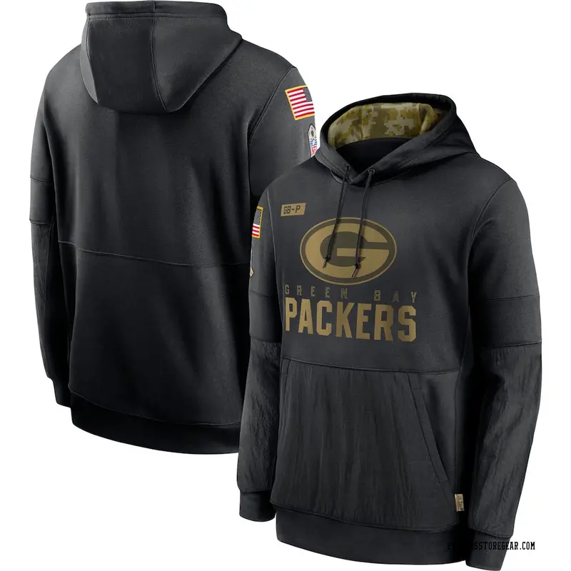 Men's Green Bay Packers Black 2020 Salute to Service Sideline ...