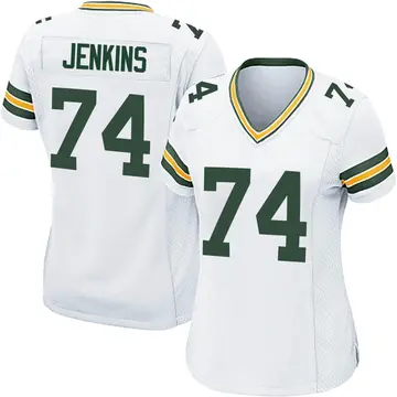 Women's Green Bay Packers Elgton Jenkins White Game Jersey By Nike