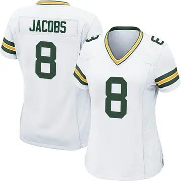 Women's Green Bay Packers Josh Jacobs White Game Jersey By Nike