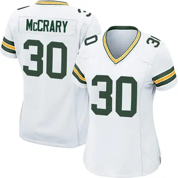 Women's Green Bay Packers Nate McCrary White Game Jersey By Nike