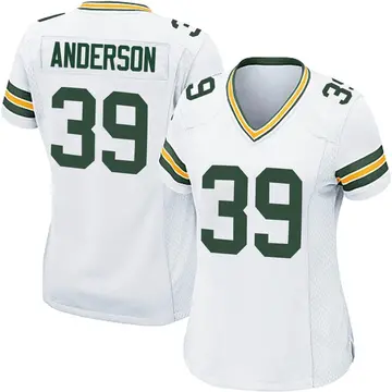 Women's Green Bay Packers Zayne Anderson White Game Jersey By Nike