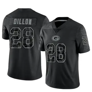 Green Bay Packers A.J. Dillon 28 White Vapor Limited Jersey - Bluefink