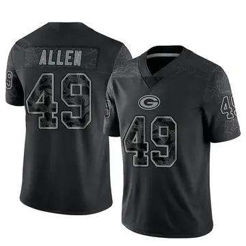 Youth Green Bay Packers Austin Allen Black Limited Reflective Jersey By Nike