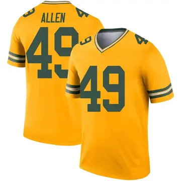 Youth Green Bay Packers Austin Allen Gold Legend Inverted Jersey By Nike