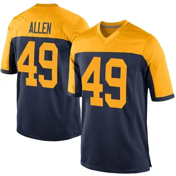 Youth Green Bay Packers Austin Allen Navy Game Alternate Jersey By Nike