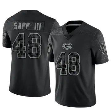 Youth Green Bay Packers Benny Sapp III Black Limited Reflective Jersey By Nike