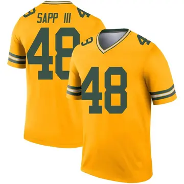 Youth Green Bay Packers Benny Sapp III Gold Legend Inverted Jersey By Nike