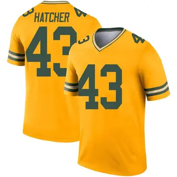 Youth Green Bay Packers Broughton Hatcher Gold Legend Inverted Jersey By Nike