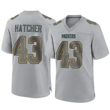 Youth Green Bay Packers Broughton Hatcher Gray Game Atmosphere Fashion Jersey By Nike