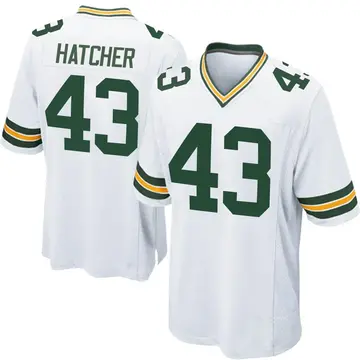 Youth Green Bay Packers Broughton Hatcher White Game Jersey By Nike