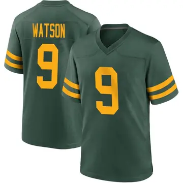 Youth Green Bay Packers Christian Watson Green Game Alternate Jersey By Nike