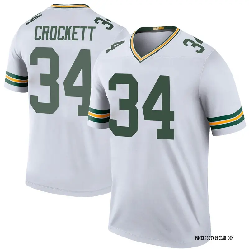 Youth Green Bay Packers Damarea Crockett White Legend Color Rush Jersey ...