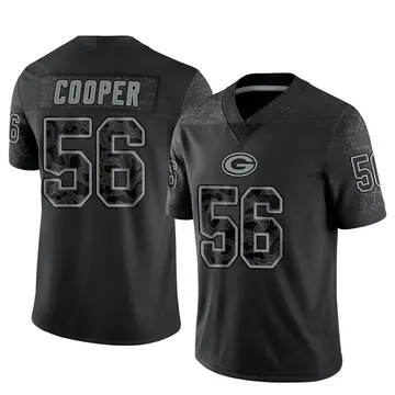 Youth Green Bay Packers Edgerrin Cooper Black Limited Reflective Jersey By Nike