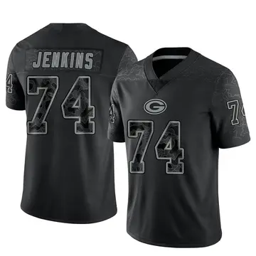 Youth Green Bay Packers Elgton Jenkins Black Limited Reflective Jersey By Nike