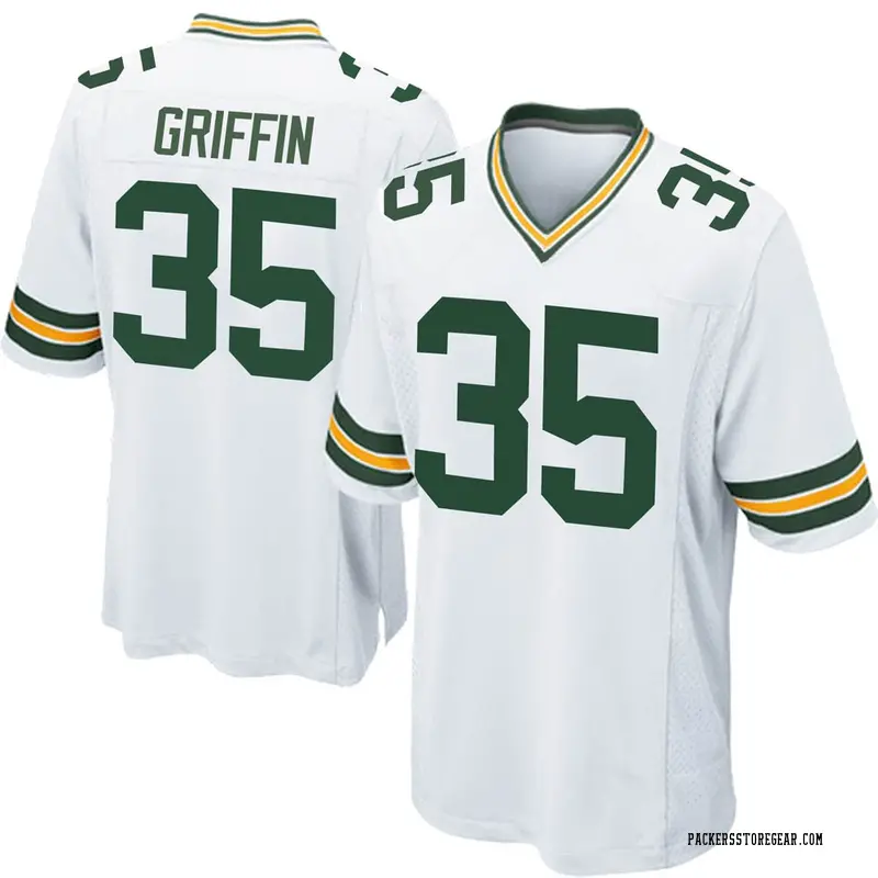 Youth Green Bay Packers Frankie Griffin White Game Jersey By Nike