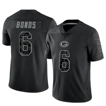 Youth Green Bay Packers Jadakis Bonds Black Limited Reflective Jersey By Nike