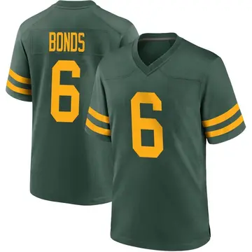 Youth Green Bay Packers Jadakis Bonds Green Game Alternate Jersey By Nike