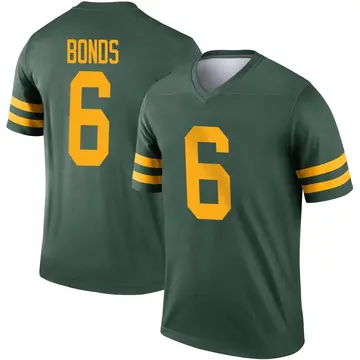 Youth Green Bay Packers Jadakis Bonds Green Legend Alternate Jersey By Nike