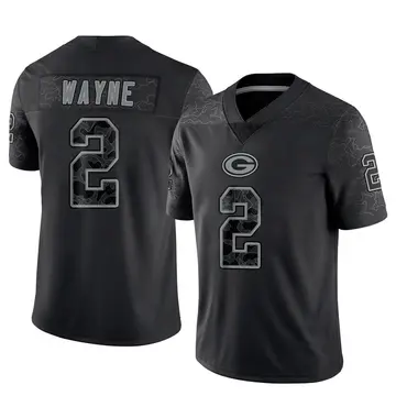 Youth Green Bay Packers Jalen Wayne Black Limited Reflective Jersey By Nike