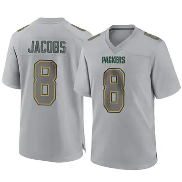 Youth Green Bay Packers Josh Jacobs Gray Game Atmosphere Fashion Jersey By Nike