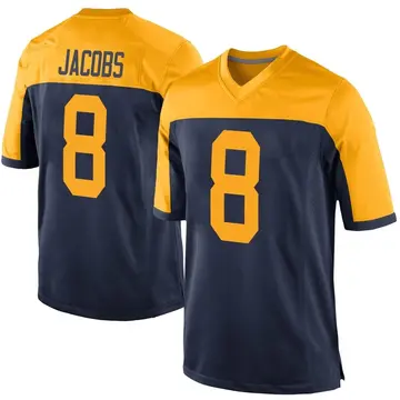 Youth Green Bay Packers Josh Jacobs Navy Game Alternate Jersey By Nike