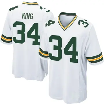 Youth Green Bay Packers Kalen King White Game Jersey By Nike