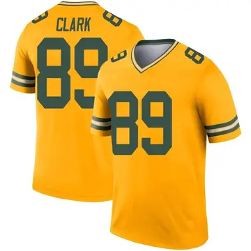 Youth Green Bay Packers Michael Clark Gold Legend Inverted Jersey By Nike