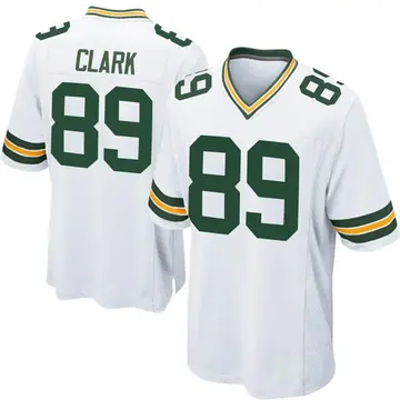 Youth Green Bay Packers Michael Clark White Game Jersey By Nike