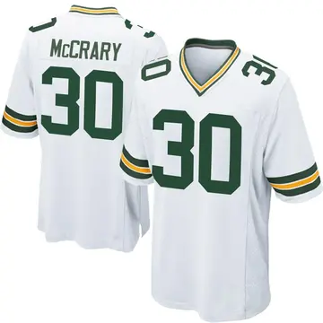 Youth Green Bay Packers Nate McCrary White Game Jersey By Nike