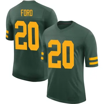 Packers #20 Rudy Ford Nike Home Game Jersey 2XL Fir Green