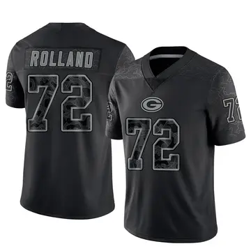 Youth Green Bay Packers Spencer Rolland Black Limited Reflective Jersey By Nike