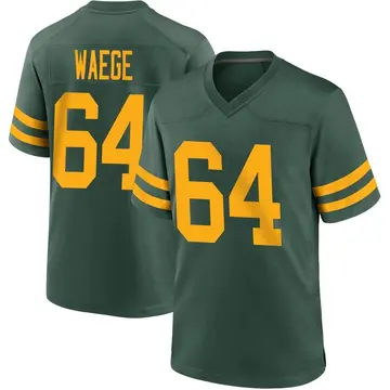 Youth Green Bay Packers Spencer Waege Green Game Alternate Jersey By Nike