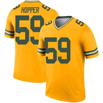 Youth Green Bay Packers Ty'Ron Hopper Gold Legend Inverted Jersey By Nike