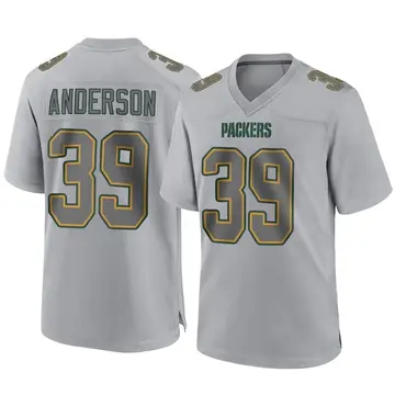 Youth Green Bay Packers Zayne Anderson Gray Game Atmosphere Fashion Jersey By Nike