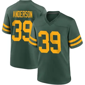 Youth Green Bay Packers Zayne Anderson Green Game Alternate Jersey By Nike