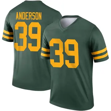 Youth Green Bay Packers Zayne Anderson Green Legend Alternate Jersey By Nike