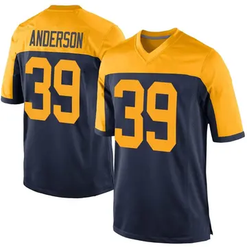 Youth Green Bay Packers Zayne Anderson Navy Game Alternate Jersey By Nike